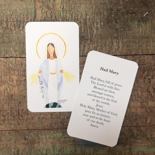 Hail Mary Prayer Card - The Silver Suitcase