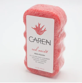 Caren Original Pedi-Polish Sponge, Red Mint - 3.5 oz – To The